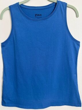 PACT 100% Organic Cotton Crew Neck Tank Top Sz S